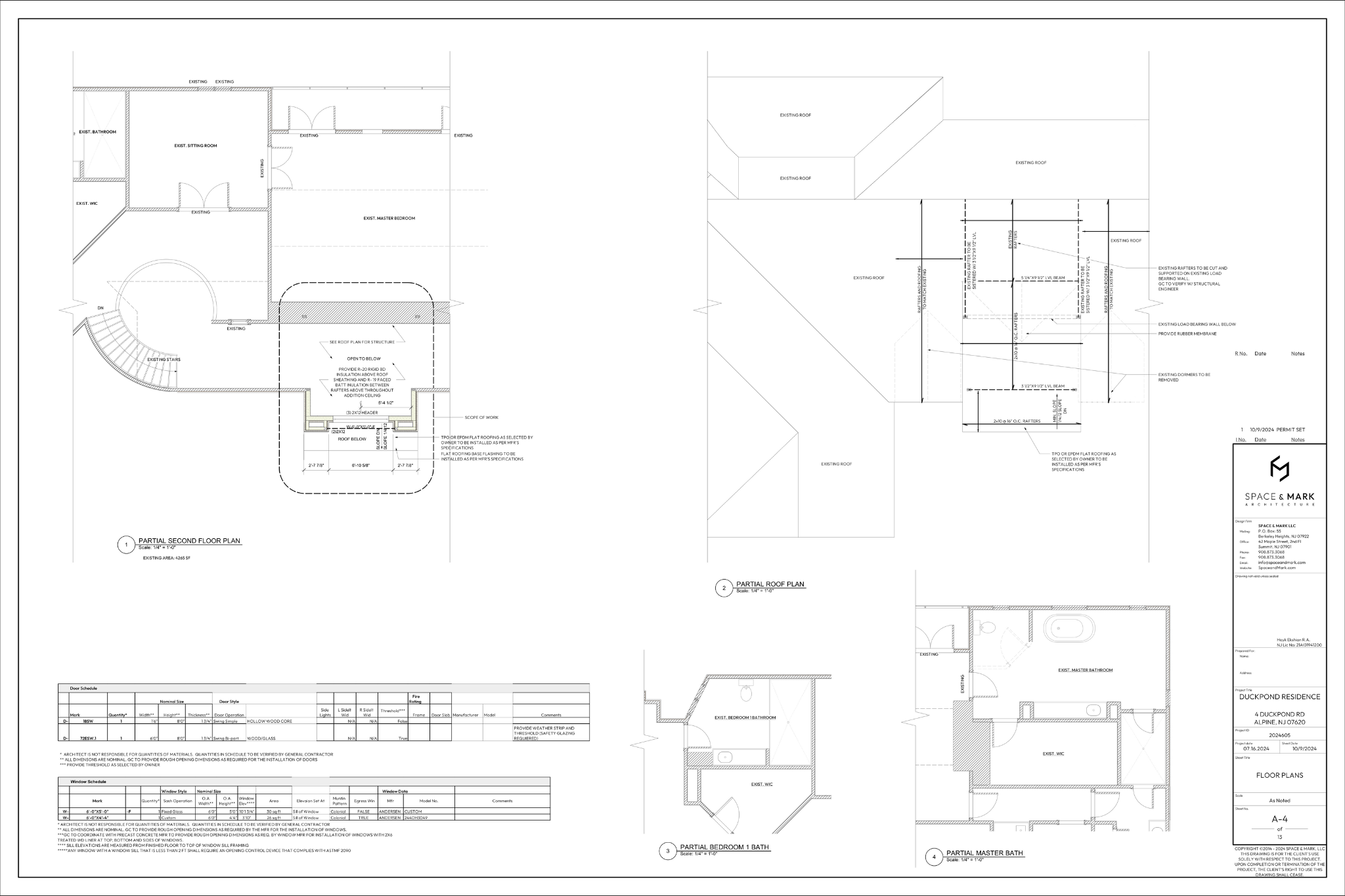 Second Floor & Roof Plan